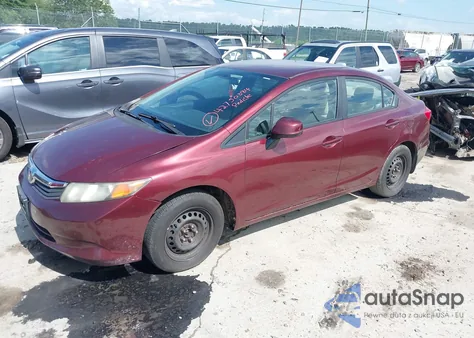 2012 Honda Civic Lx из США, поврежденный, VIN 2HGFB2F57CH542510